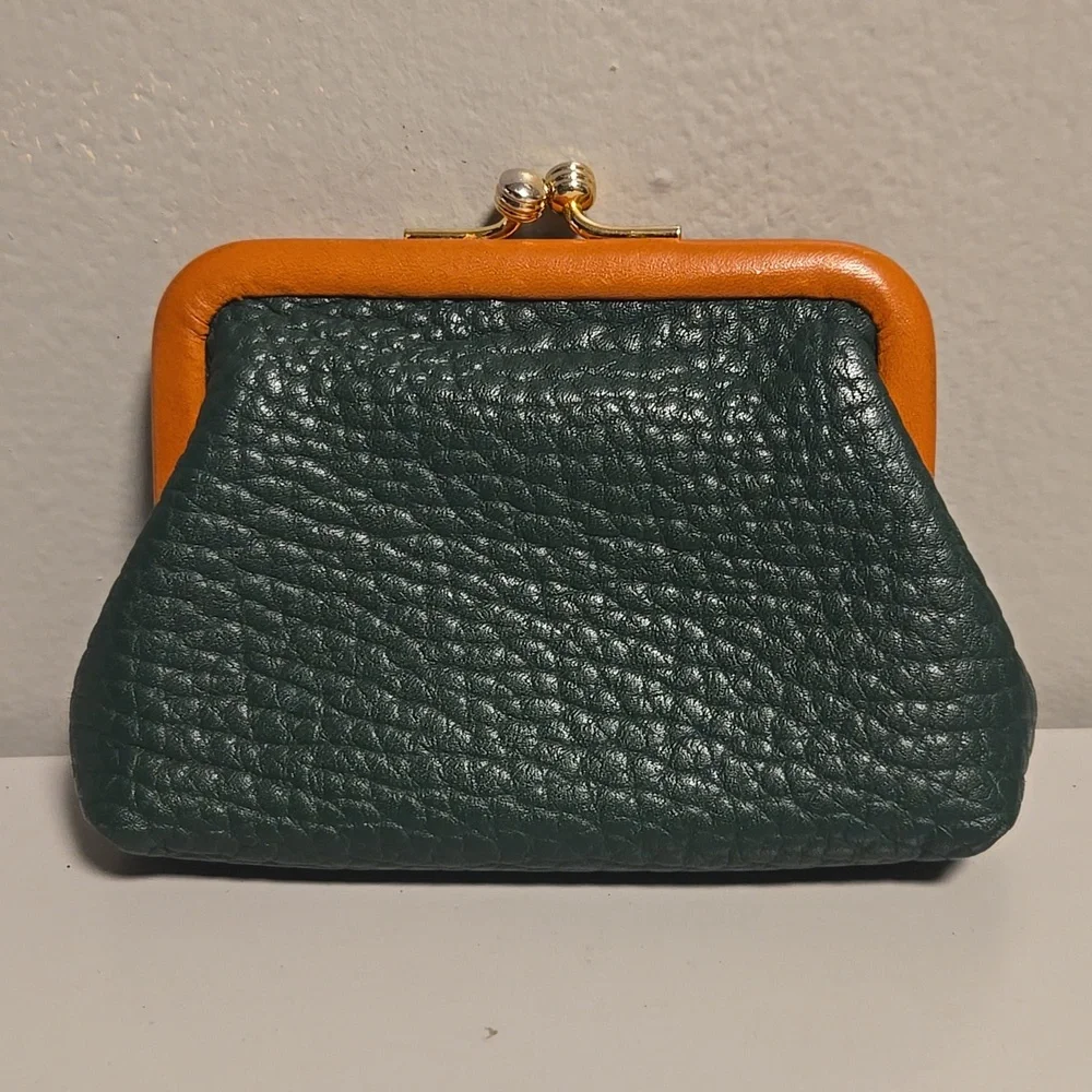 Dooney & Bourke Green and Tan Leather Wallet - Picture 10 of 12